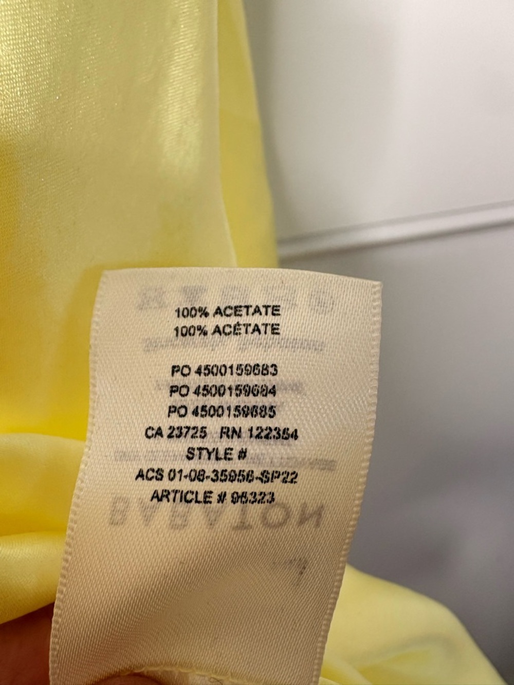 BABATON Light yellow Satin-like Slip Dress – Lightweight Bias-Cut Slip - Picture 6 of 10